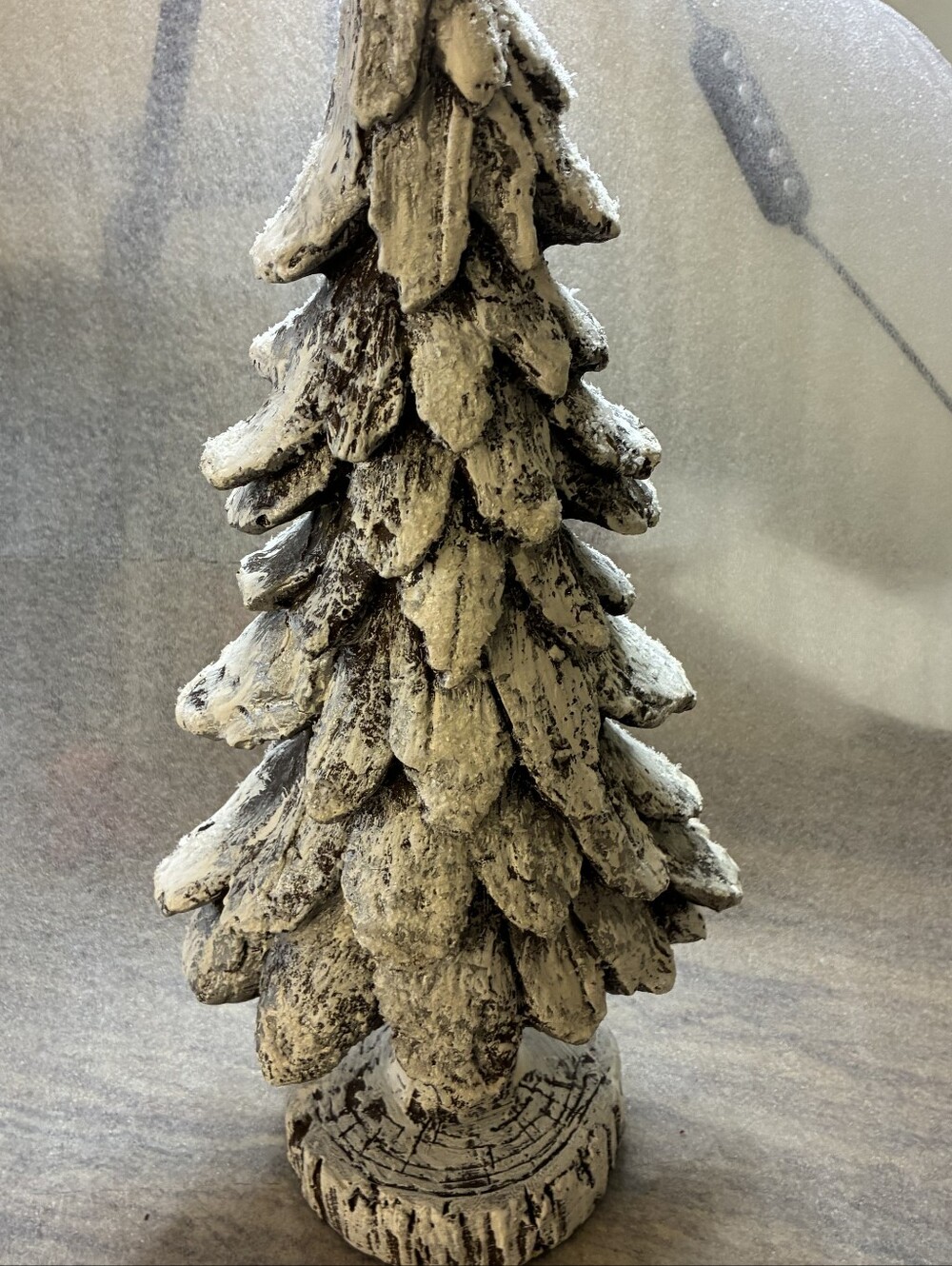 Rustic Snow-Dusted Decorative Holiday Tree - White/Brown